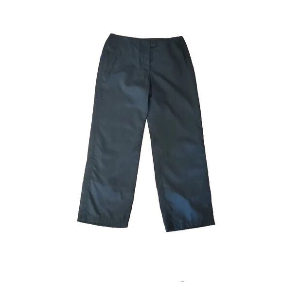 Emporio Armani Nylon Wide Leg Black Pants, Size Medium (Women) Or Small (Men) - Picture 1 of 16